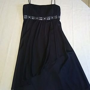 Black spaghetti strap dress